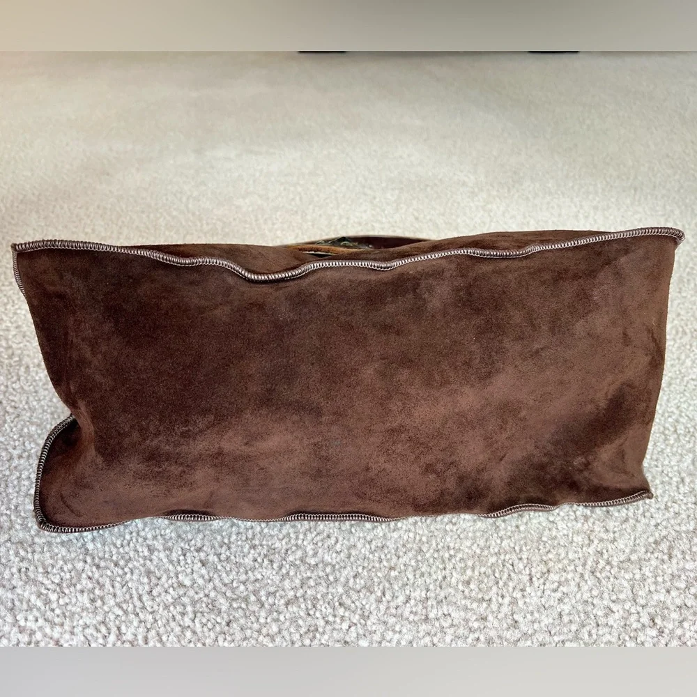 Vintage Y2K Genuine Suede Studded Hobo Bag - Picture 9 of 14